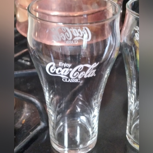 Vintage Coca Cola Classic Fountain Glasses FABULOUS! 🇺🇸💥 - Picture 2 of 4